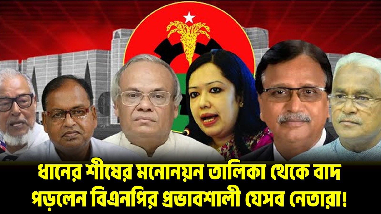 বিএনপির মনোনয়ন থেকে বাদ রুমিন-সোহেল-রিজভী! নেপথ্যে কী কারণ? | BNP Nomination List 2025